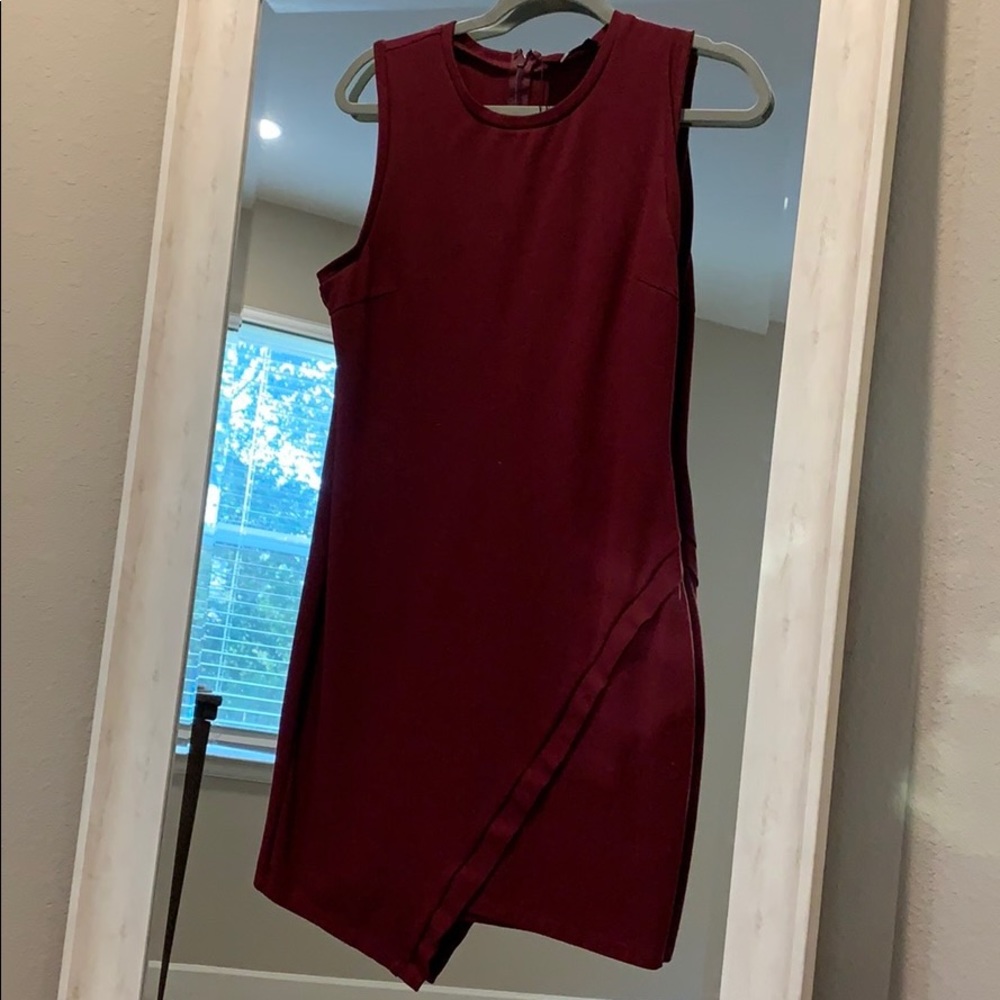 Maroon tank dress
